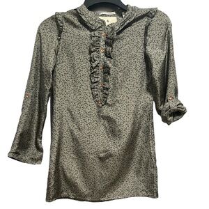 SCOTCH R’BELLE little girls long sleeve dress sz 10/140 100%silk